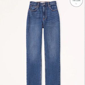 Abercrombie 90s Ultra High Rise Straight Jeans 25R